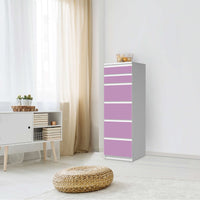 Klebefolie Flieder Light - IKEA Malm Kommode 6 Schubladen (schmal) - Schlafzimmer