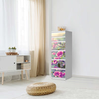 Klebefolie Flower Gaze - IKEA Malm Kommode 6 Schubladen (schmal) - Schlafzimmer