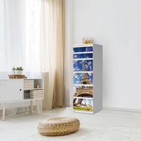 Klebefolie La Tour Eiffel - IKEA Malm Kommode 6 Schubladen (schmal) - Schlafzimmer
