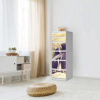 Klebefolie Pingu Friendship - IKEA Malm Kommode 6 Schubladen (schmal) - Schlafzimmer