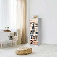Klebefolie Skyline NYC - IKEA Malm Kommode 6 Schubladen (schmal) - Schlafzimmer