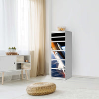 Klebefolie Space Traveller - IKEA Malm Kommode 6 Schubladen (schmal) - Schlafzimmer
