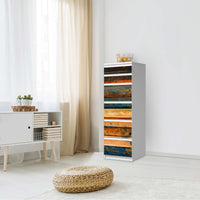 Klebefolie Wooden - IKEA Malm Kommode 6 Schubladen (schmal) - Schlafzimmer