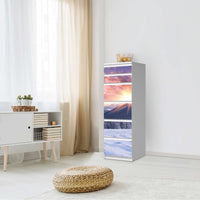 Klebefolie Zauberhafte Winterlandschaft - IKEA Malm Kommode 6 Schubladen (schmal) - Schlafzimmer