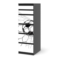 Klebefolie Eingenetzt - IKEA Malm Kommode 6 Schubladen (schmal) - schwarz