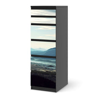 Klebefolie Fog Village - IKEA Malm Kommode 6 Schubladen (schmal) - schwarz