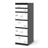 Klebefolie Sweet Dreams - IKEA Malm Kommode 6 Schubladen (schmal) - schwarz