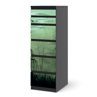 Klebefolie Witchcraft - IKEA Malm Kommode 6 Schubladen (schmal) - schwarz
