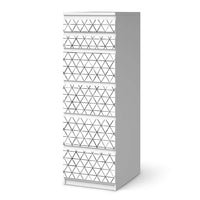 Klebefolie Mediana - IKEA Malm Kommode 6 Schubladen (schmal) - weiss