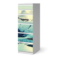 Klebefolie Patagonia - IKEA Malm Kommode 6 Schubladen (schmal) - weiss