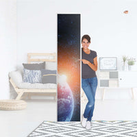 Klebefolie Sunrise - IKEA Pax Schrank 236 cm Höhe - 1 Tür - Folie