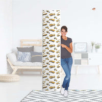 Klebefolie Working Cars - IKEA Pax Schrank 236 cm Höhe - 1 Tür - Folie