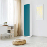Klebefolie Türkisgrün Dark - IKEA Pax Schrank 236 cm Höhe - 1 Tür - Schlafzimmer