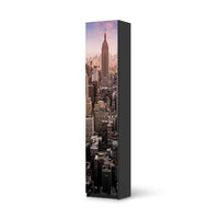 Klebefolie Big Apple - IKEA Pax Schrank 236 cm Höhe - 1 Tür - schwarz