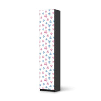 Klebefolie Eulenparty - IKEA Pax Schrank 236 cm Höhe - 1 Tür - schwarz