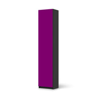Klebefolie Flieder Dark - IKEA Pax Schrank 236 cm Höhe - 1 Tür - schwarz