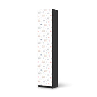 Klebefolie Sweet Dreams - IKEA Pax Schrank 236 cm Höhe - 1 Tür - schwarz