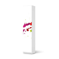 Klebefolie Splash 2 - IKEA Pax Schrank 236 cm Höhe - 1 Tür - weiss