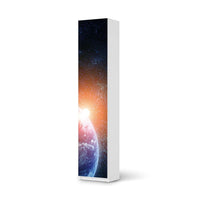 Klebefolie Sunrise - IKEA Pax Schrank 236 cm Höhe - 1 Tür - weiss