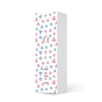 Klebefolie Eulenparty - IKEA Stuva / Fritids kombiniert - 3 Schubladen und 2 große Türen - weiss