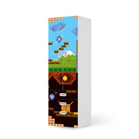 Klebefolie Pixelmania - IKEA Stuva / Fritids kombiniert - 3 Schubladen und 2 große Türen - weiss