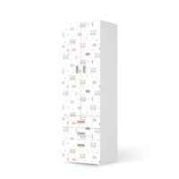 Klebefolie Sweet Dreams - IKEA Stuva / Fritids kombiniert - 3 Schubladen und 2 große Türen - weiss