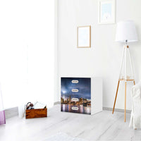 Klebefolie Brooklyn Bridge - IKEA Stuva / Fritids Kommode - 4 Schubladen - Kinderzimmer