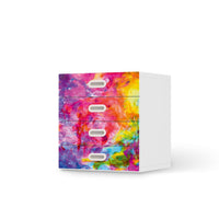 Klebefolie Abstract Watercolor - IKEA Stuva / Fritids Kommode - 4 Schubladen - weiss