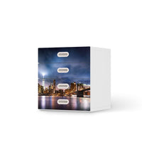 Klebefolie Brooklyn Bridge - IKEA Stuva / Fritids Kommode - 4 Schubladen - weiss