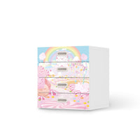 Klebefolie Candyland - IKEA Stuva / Fritids Kommode - 4 Schubladen - weiss