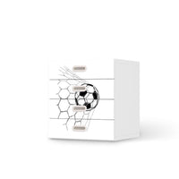 Klebefolie Eingenetzt - IKEA Stuva / Fritids Kommode - 4 Schubladen - weiss