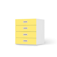 Klebefolie Gelb Light - IKEA Stuva / Fritids Kommode - 4 Schubladen - weiss