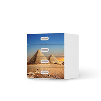 Klebefolie Pyramids - IKEA Stuva / Fritids Kommode - 4 Schubladen - weiss