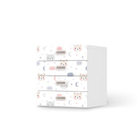 Klebefolie Sweet Dreams - IKEA Stuva / Fritids Kommode - 4 Schubladen - weiss