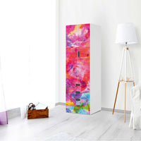 Klebefolie Abstract Watercolor - IKEA Stuva kombiniert - 3 Schubladen und 2 große Türen (Kombination 1) - Wohnzimmer