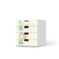 Klebefolie Birdcage - IKEA Stuva Kommode - 4 Schubladen - weiss