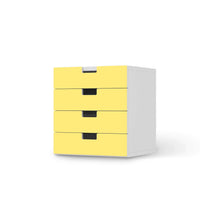 Klebefolie Gelb Light - IKEA Stuva Kommode - 4 Schubladen - weiss