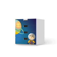 Klebefolie Young Explorer - IKEA Stuva Kommode - 4 Schubladen - weiss