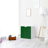 Klebefolie Grün Dark - IKEA Stuva Kommode - 4 Schubladen - Wohnzimmer