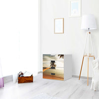 Klebefolie Paradise - IKEA Stuva Kommode - 4 Schubladen - Wohnzimmer