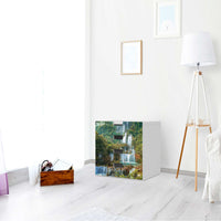 Klebefolie Rainforest - IKEA Stuva Kommode - 4 Schubladen - Wohnzimmer