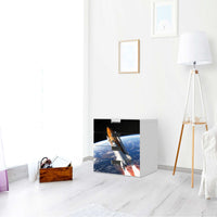 Klebefolie Space Traveller - IKEA Stuva Kommode - 4 Schubladen - Wohnzimmer