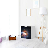 Klebefolie Sunrise - IKEA Stuva Kommode - 4 Schubladen - Wohnzimmer