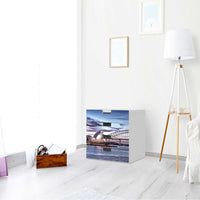 Klebefolie Sydney - IKEA Stuva Kommode - 4 Schubladen - Wohnzimmer