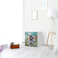 Klebefolie Wuschel - IKEA Stuva Kommode - 4 Schubladen - Wohnzimmer