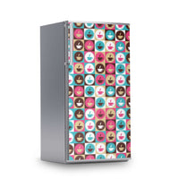 Kühlschrank Folie -Coffee Cups- Kühlschrank 60x120 cm