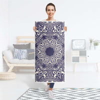 Kühlschrank Folie Blue Mandala - Küche - Kühlschrankgröße 60x120 cm