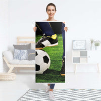 Kühlschrank Folie Fussballstar - Küche - Kühlschrankgröße 60x120 cm