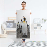 Kühlschrank Folie Penguin Family - Küche - Kühlschrankgröße 60x120 cm