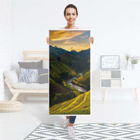 Kühlschrank Folie Reisterrassen - Küche - Kühlschrankgröße 60x120 cm